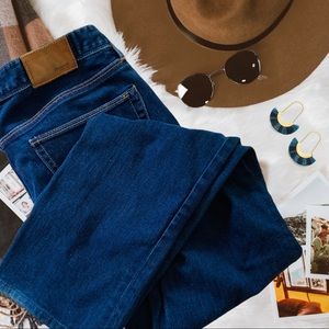 Madewell Rail Straight Dark Wash Jeans